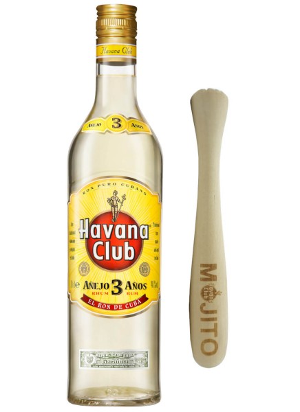 Havana Club 3 Jahre 0,7 Liter mit Stößel
